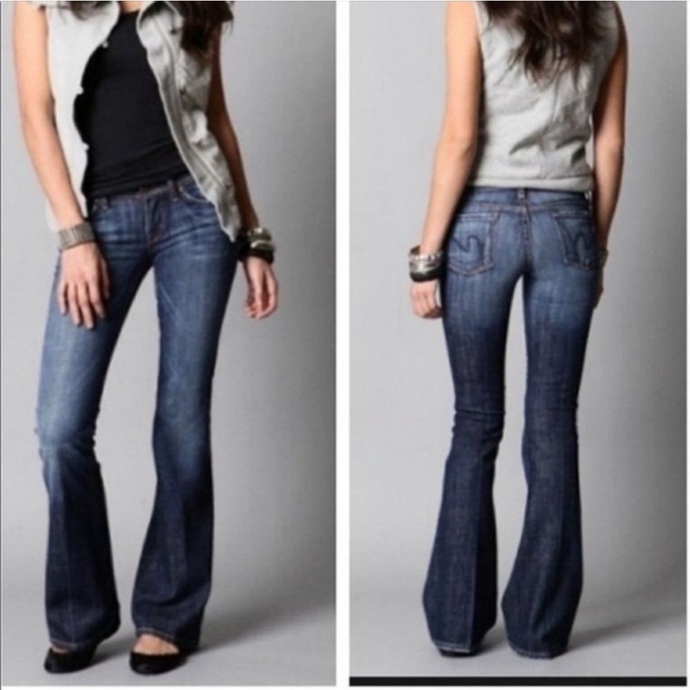Citizens Of Humanity Jeans Women's Size 28 Low Waist Flare Ingrid #002 Stretch